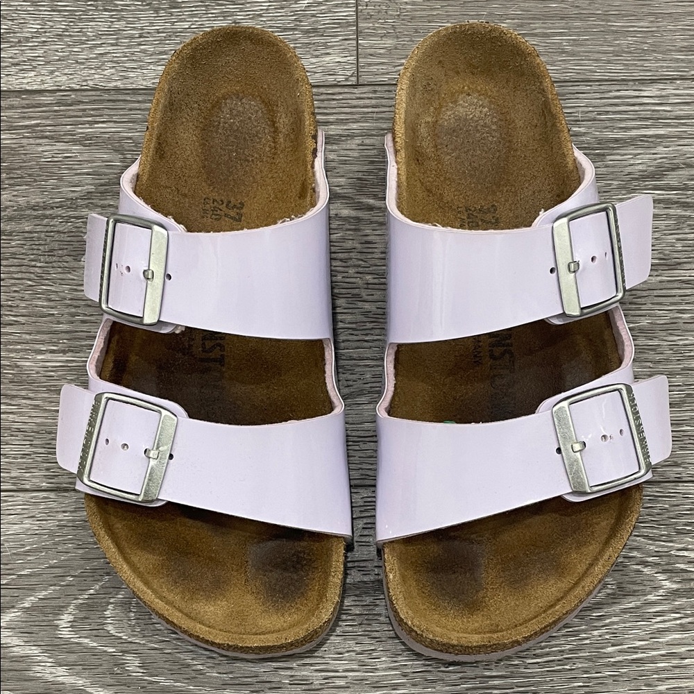 Birkenstock Pastel Purple Double Strap Sandals